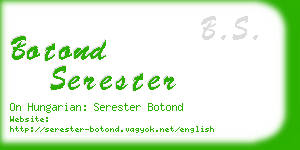 botond serester business card